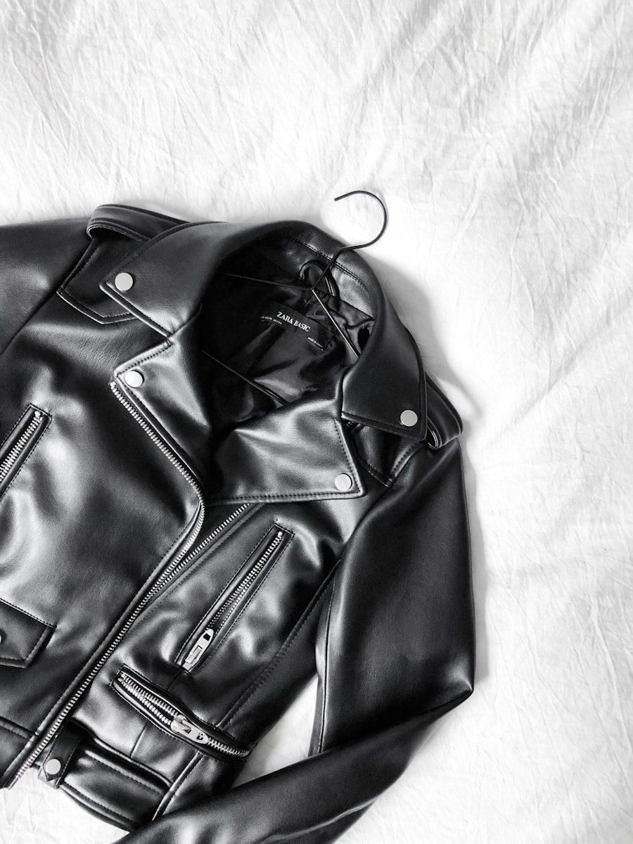 Premium leather jacket — Ellora signature piece